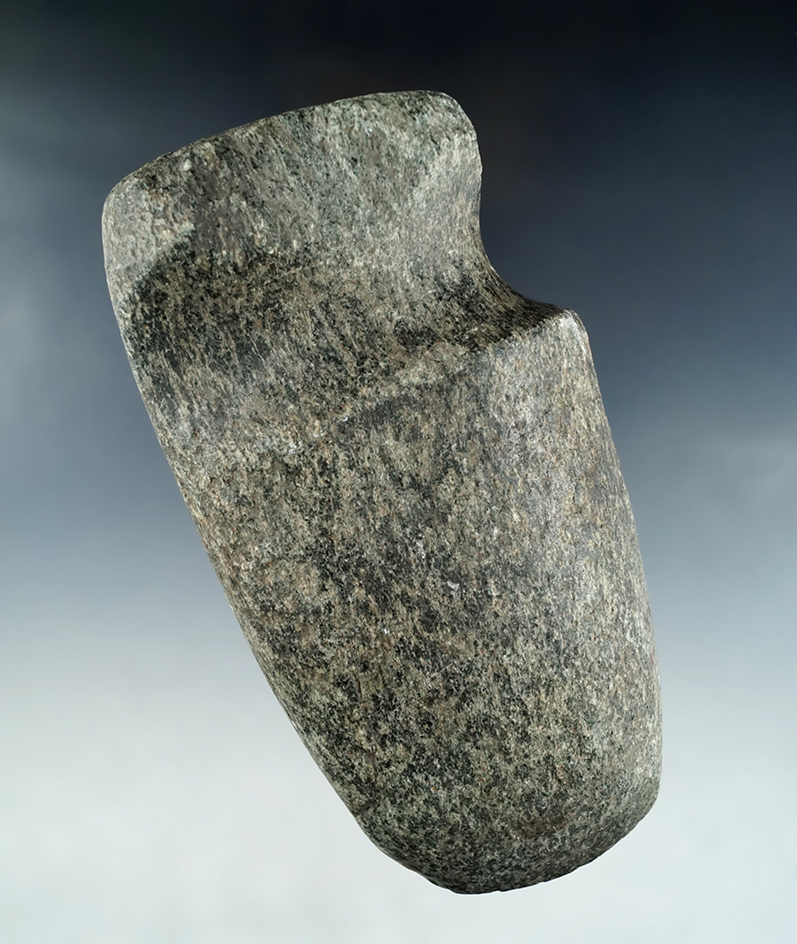 5 5/8" long 3/4 grooved Axe made from beautifully striated material found in Medina Co., Ohio.