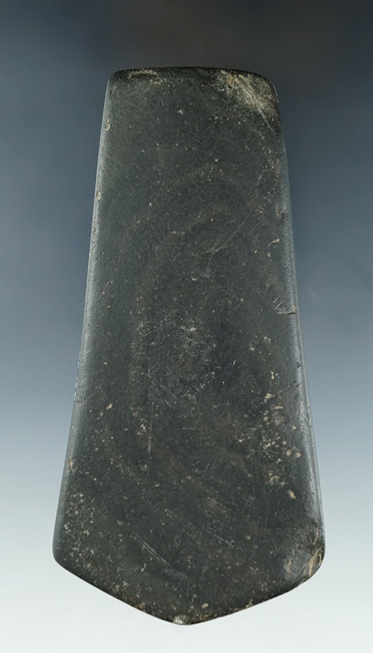 4 9/16" undrilled Pentagonal Pendant found in Wood Co., Ohio. Ex. Dean Driskill, Greg Shipley.