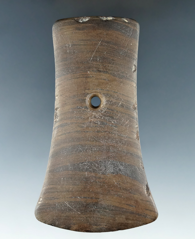 3 13/16" Hopewell Bell Pendant - Fox Lake, Baughman Twp., Wayne Co., Ohio.