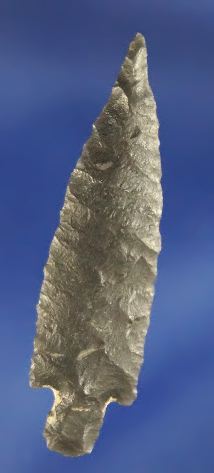 1 7/16" Dagger that is exceptionally well flaked and nicely patinated found in Oregon.