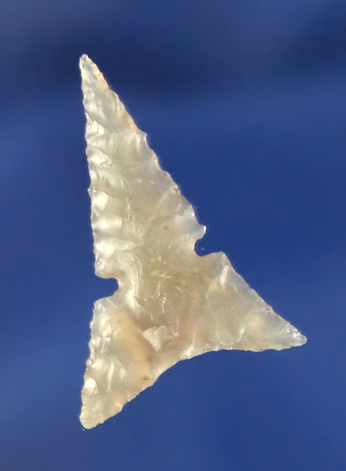15/16" Desert Delta with a needle tip - highly translucent Agate  found near the Dalles