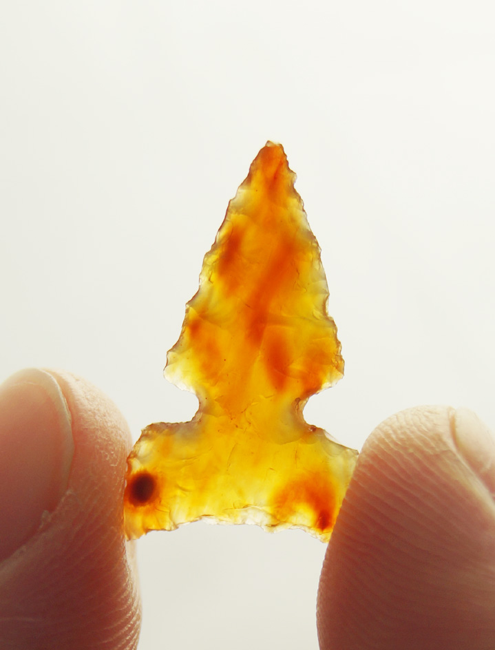 Incredible material! 13/16" Desert Delta - beautiful clear yellow and red Ccarnelian Agate