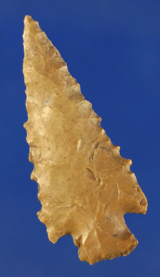 Excellent serrations on this 1 3/4" Cornernotch found near the Columbia River.