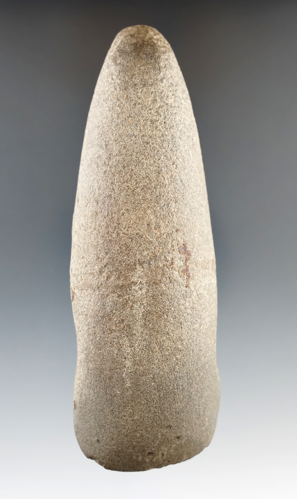 4 7/8" Hardstone Adze with unique finger grips on each side, found in Wood Co., Ohio.