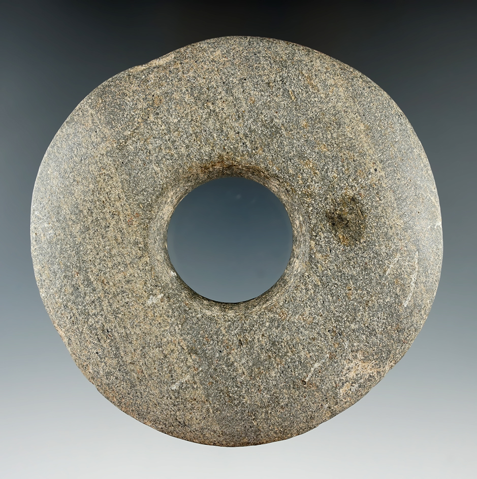 4 1/4" Chavin Culture Mace Head found in Trujillo, Peru.