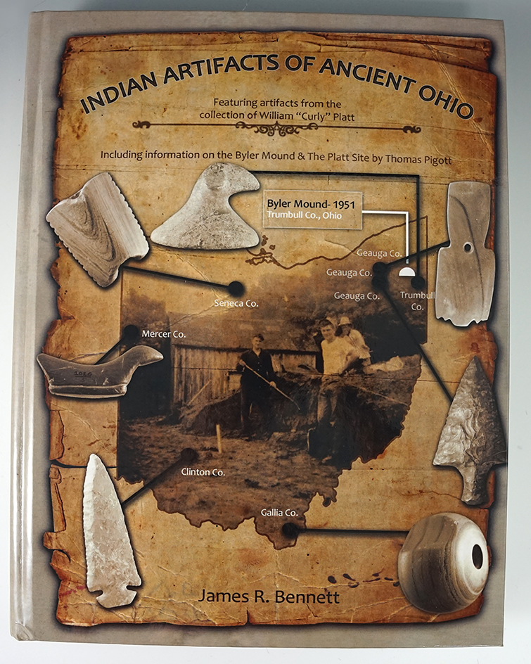 Hardcover Book: Limited Edition "Indian Artifacts of Ancient Ohio" by James Bennett.