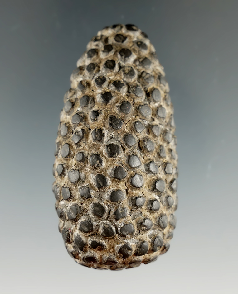 2 3/8" Stone Pre-Columbian Corn Effigy found in Peru. Comes with a Bennett COA.