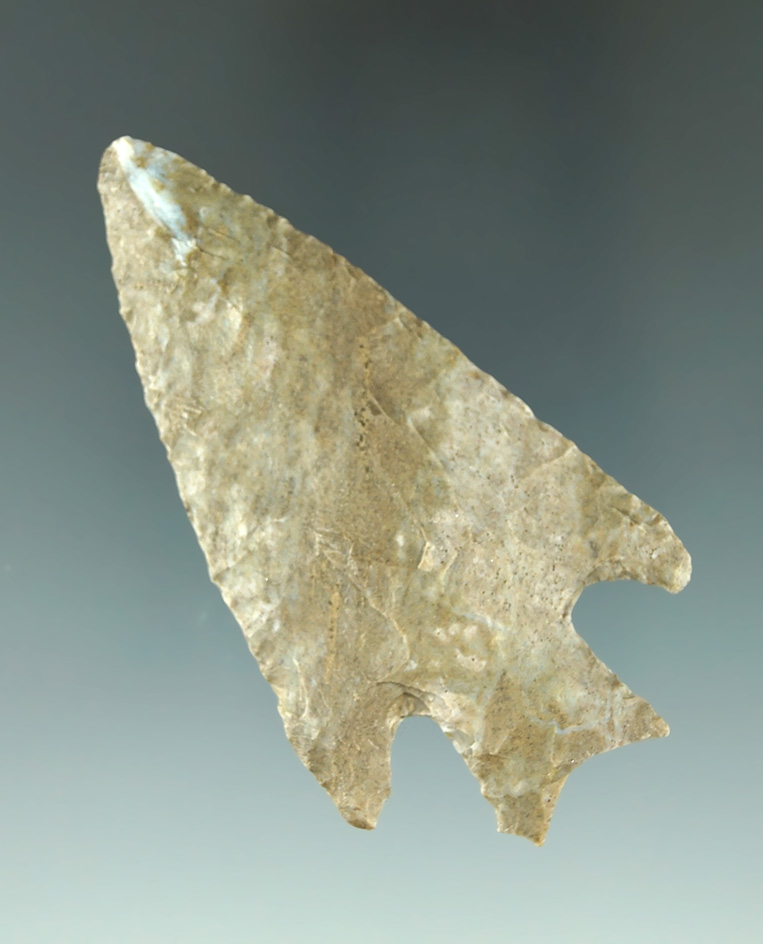 2 7/8" Buck Creek made from Fort Payne chert found in Wayne Co., Kentucky. Bennett COA.