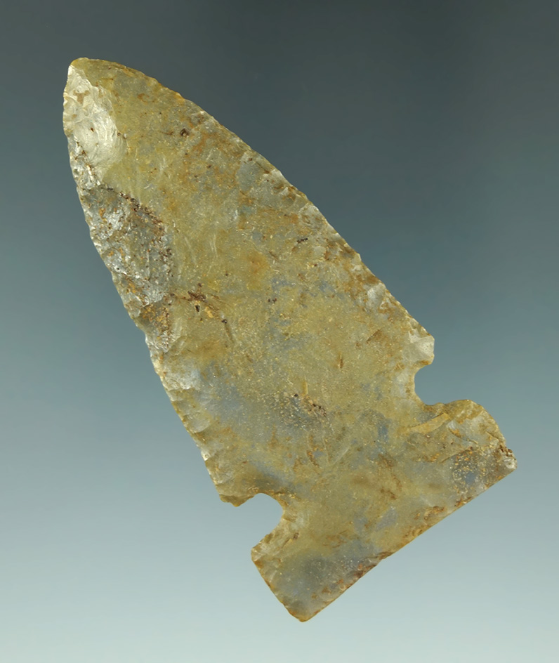 Excellent flaking on this well styled 2 7/8" Big  Sandy found in Ohio.