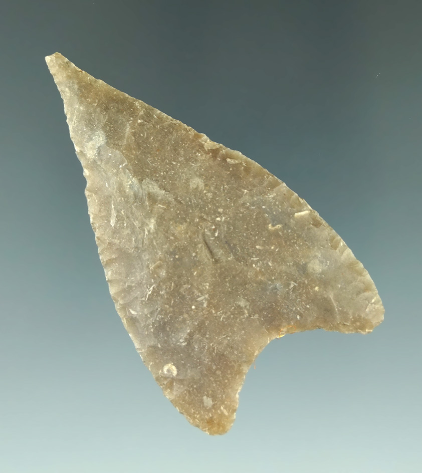 Museum Deaccession! 2 1/2" Kinney Knife that is well flaked from nice material - Texas.