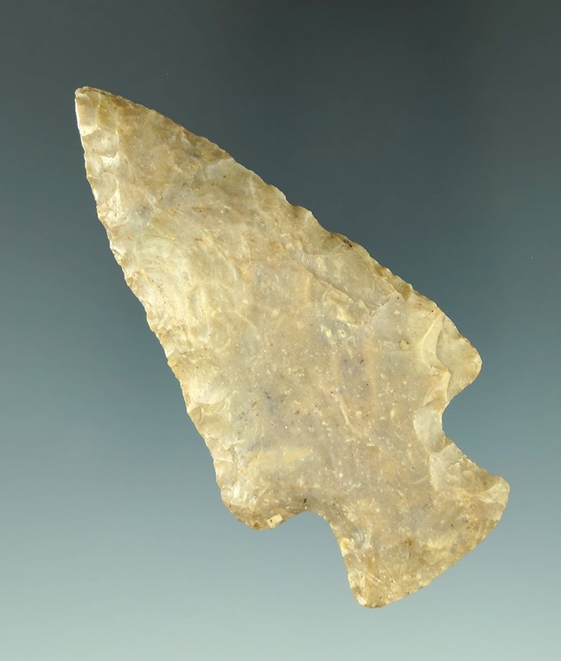 3 1/16" Hopewell Knife made from Boyles chert found in southern Ohio.  Bennett COA.