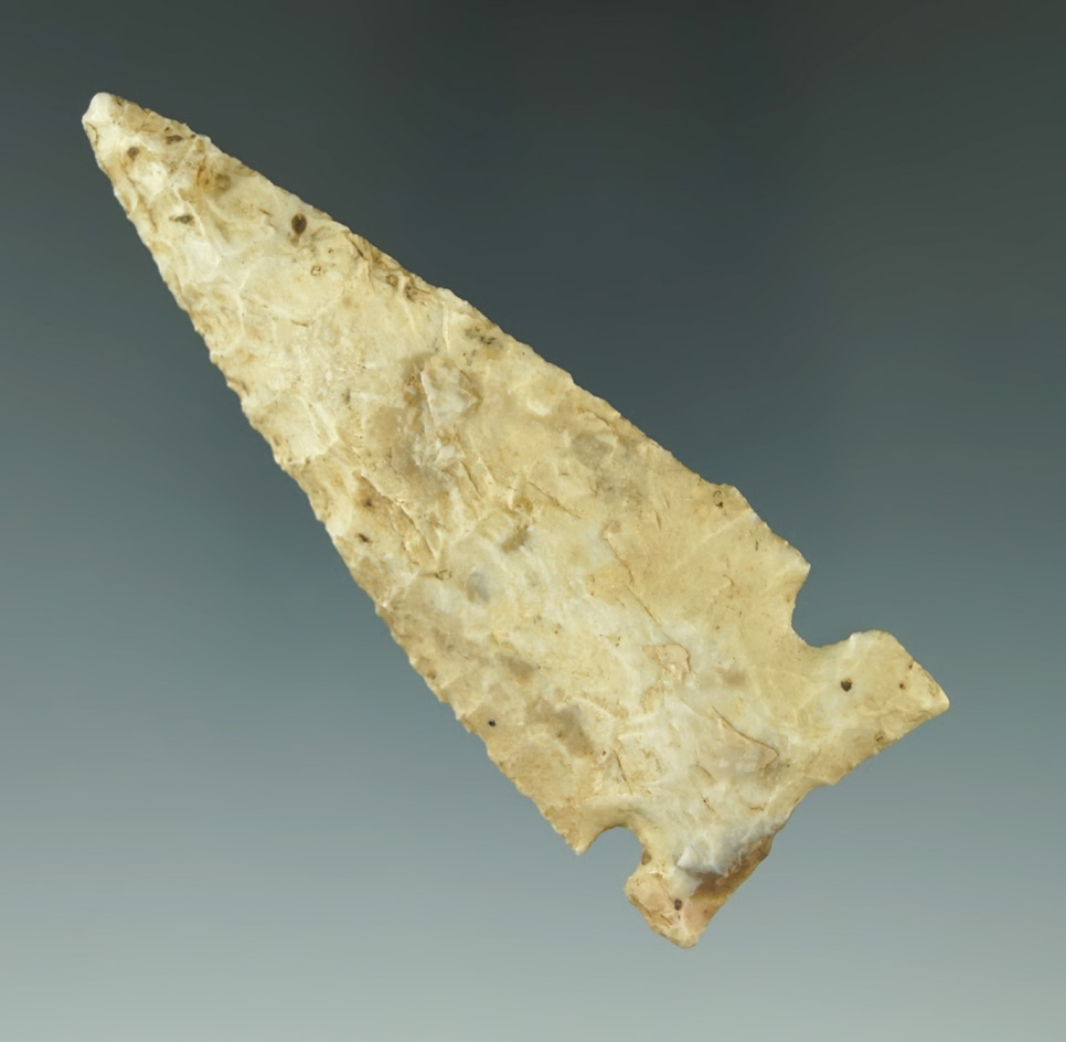 Three 3/16" well patinated Cache River found in southern Missouri.