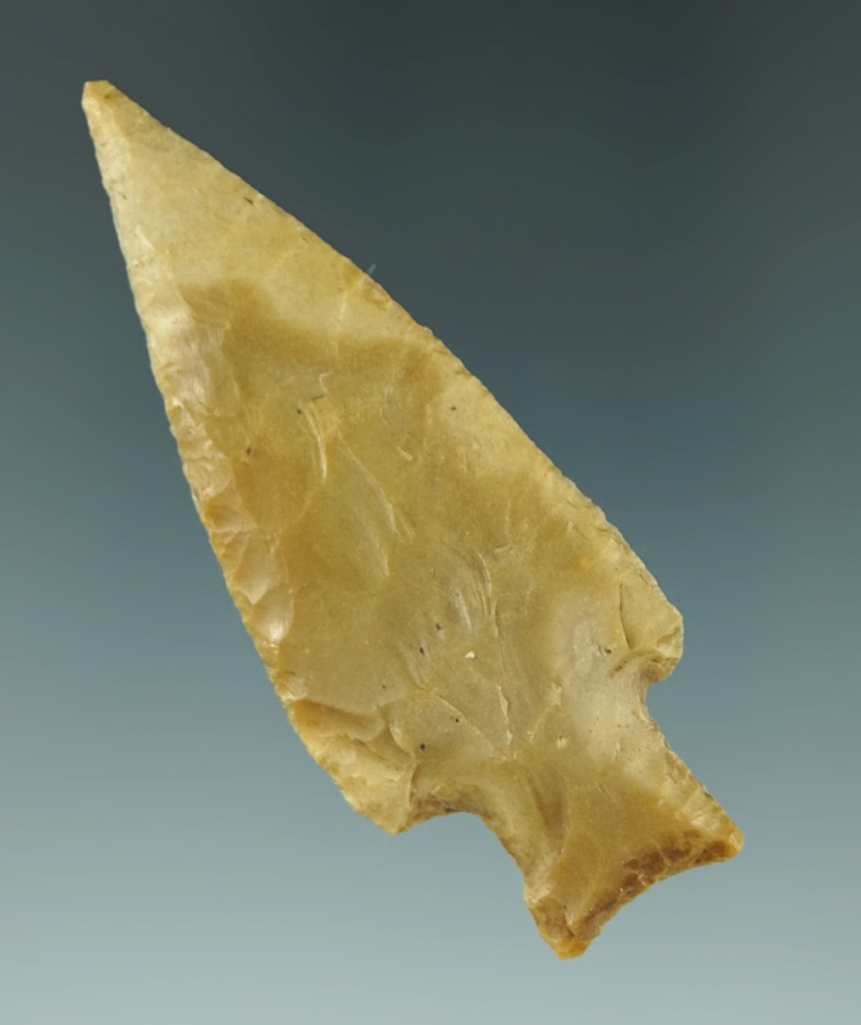 Very thin 2 7/8" arrowhead - quality material found on Onion Creek near Travis, TX.