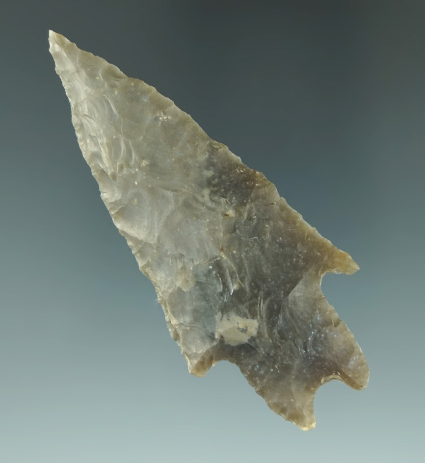 Museum Deaccession! Nice material on this well styled 3 1/8" Pedernales point - Texas.