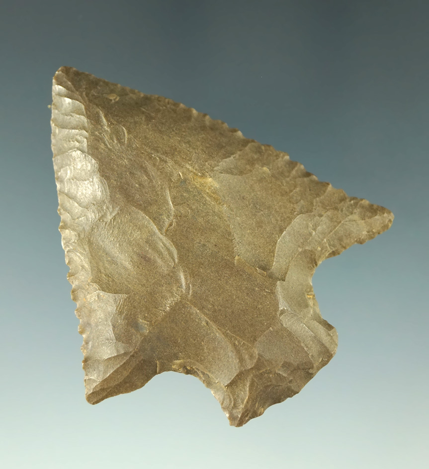 2 5/16" Elora point is nicely patinated made from quality material found in Kentucky.