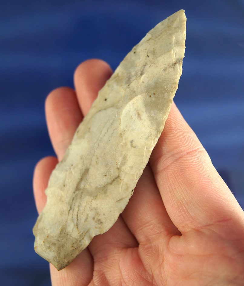 3 5/8" Adena with a little ancient damage to base found in Ohio.