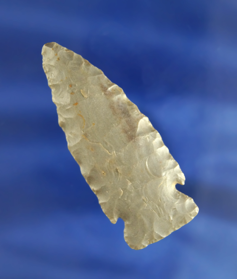 Excellent type example! 2 1/2" Warwick point that is well flaked found in southern Ohio.