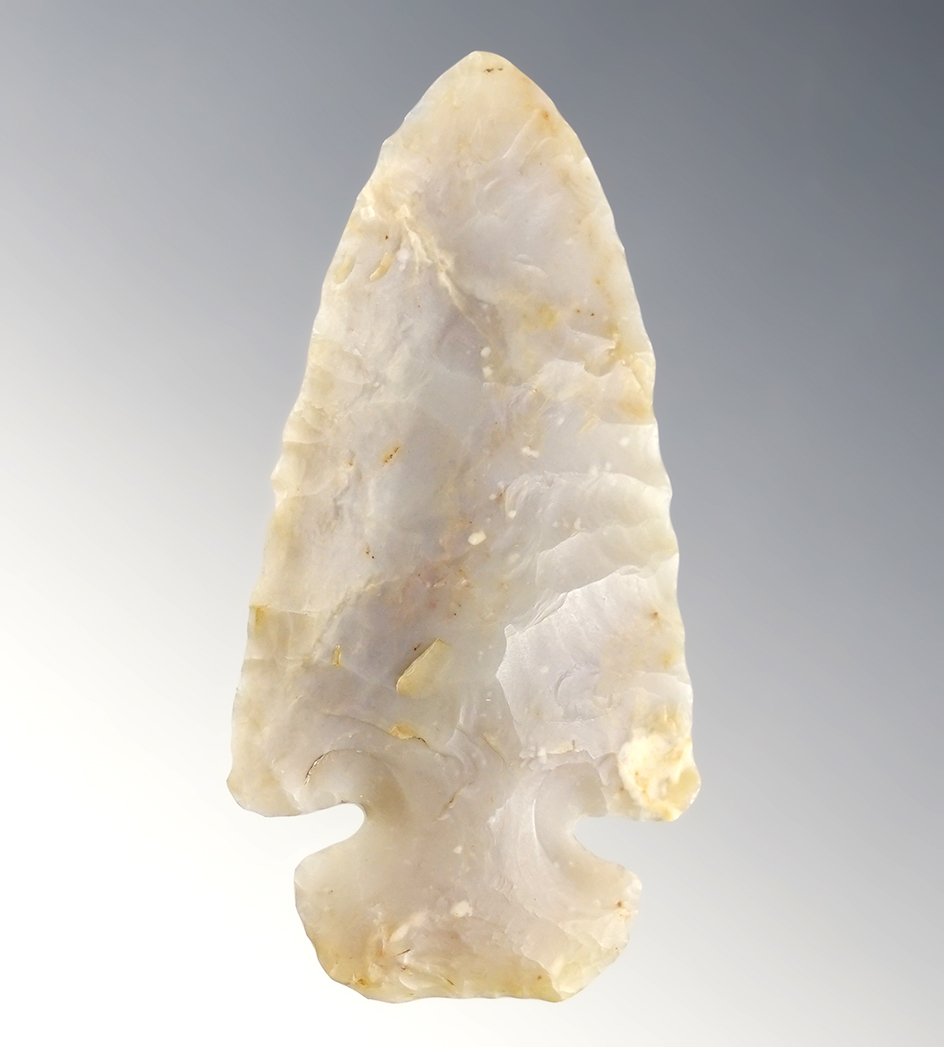 2 9/16" Dovetail made from quality Flint Ridge Chalcedony found in Franklin Co., Ohio.