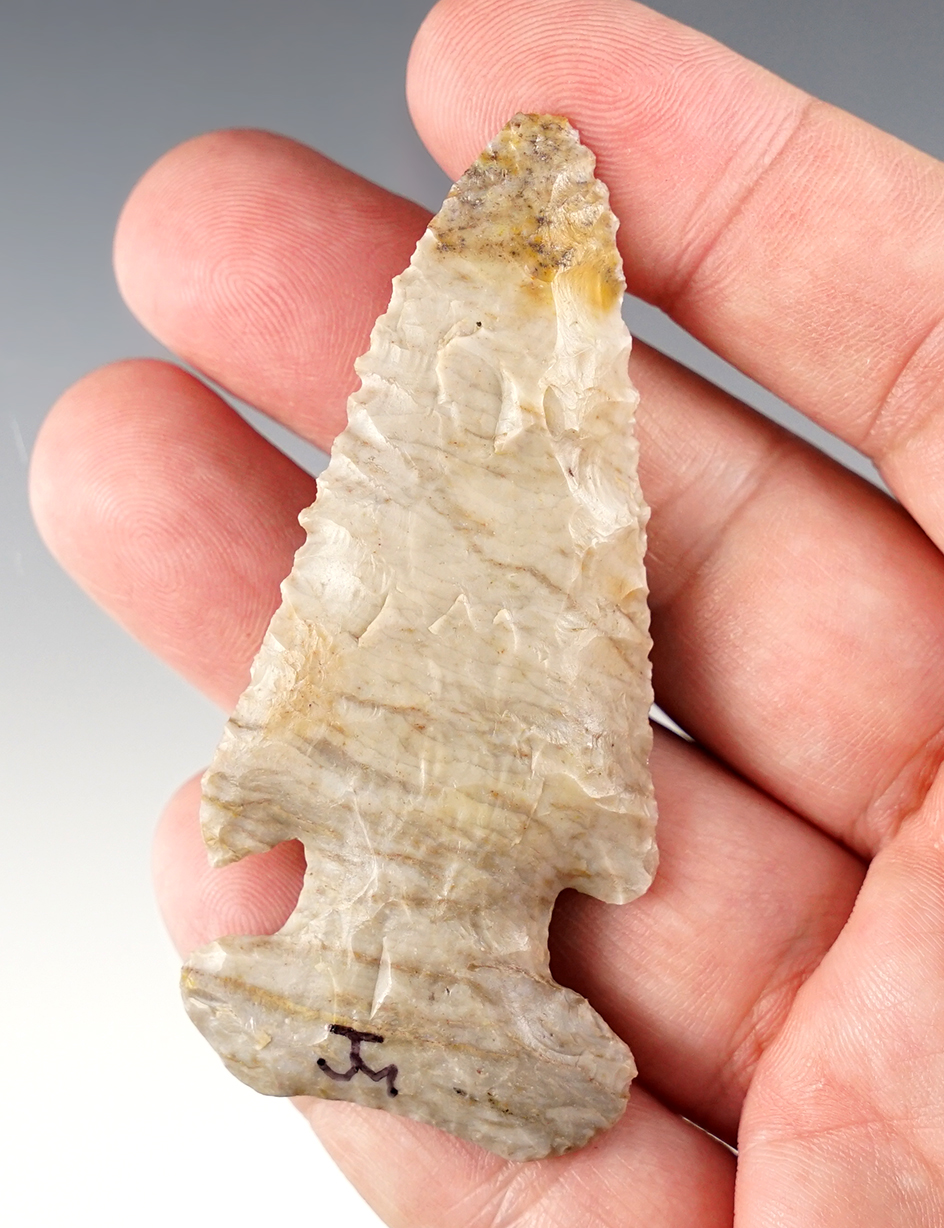 3" Thebes Bevel - Defiance Co., Ohio. Ex. Richard Hurley, Jim Gonyer, Dr. Jim Mills collections. 