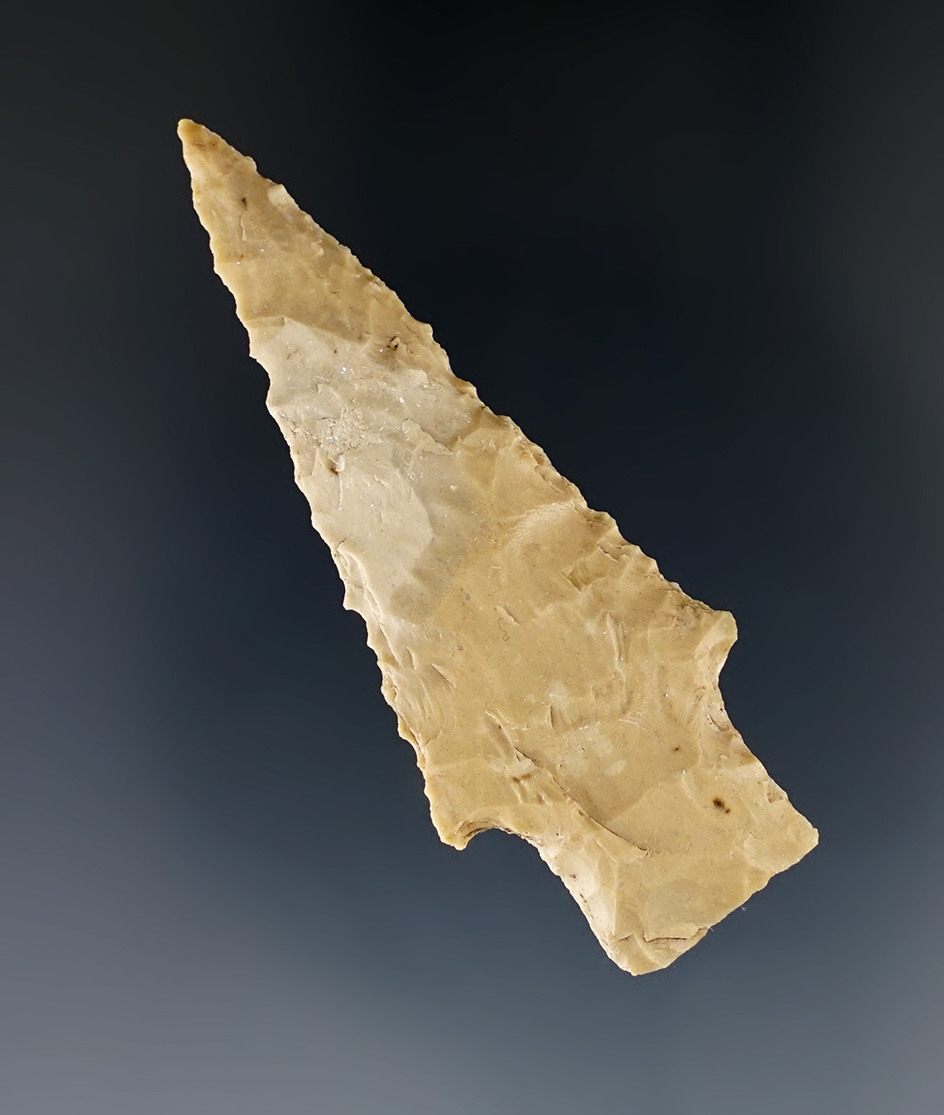 2 3/8" Darrell Point found in Coryell Co., Texas, in very nice condition. Comes with a Rogers COA.