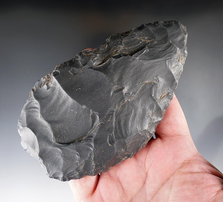Large 5 1/2" Dacite Paleo Blade found in southeast Oregon.