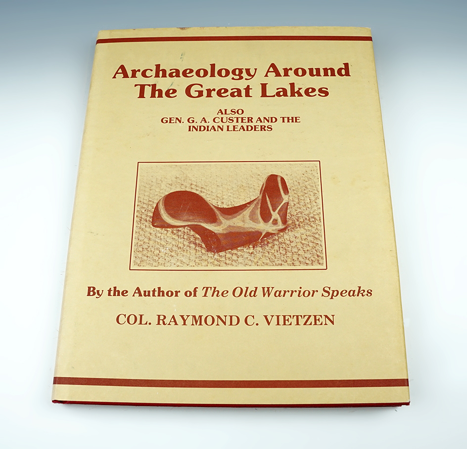 Hardcover book with original dust jacket in excellent condition "Archaeology Around the Great Lakes"