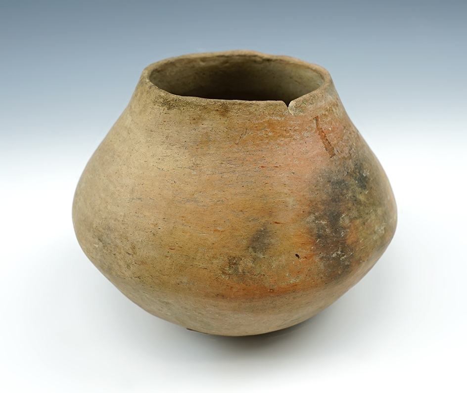Nicely crafted ancient Prehistoric pottery vessel that is 4 1/2" wide found in New Mexico.