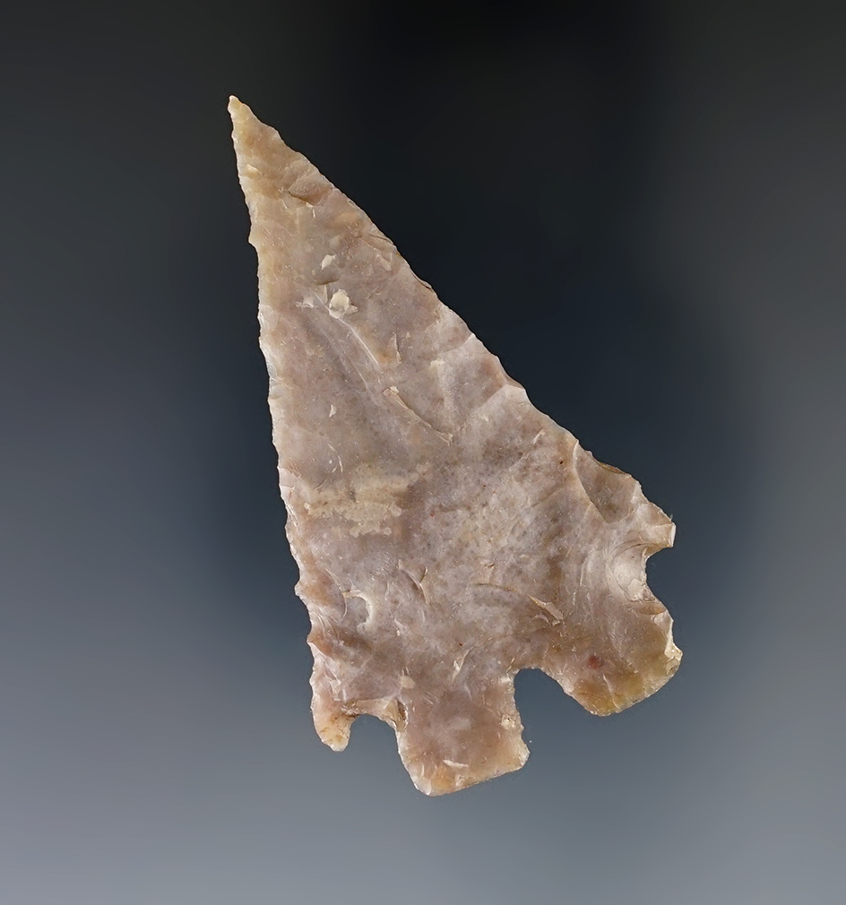 2 9/16" Montell point made from quality material found in Central Texas. Comes with a Rogers COA.