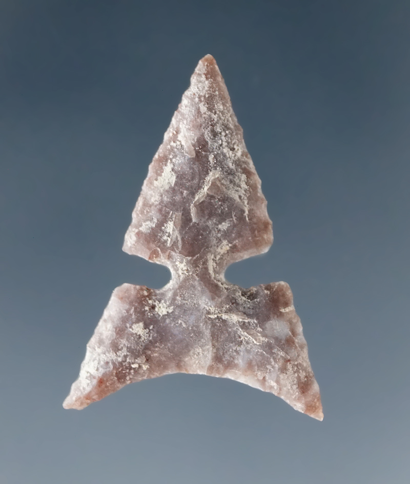 15/16" Alibates Flint Toyah found in Texas.