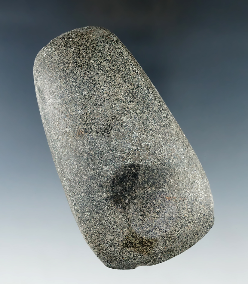 4" Hardstone Celt that is nicely polished found in Ohio.