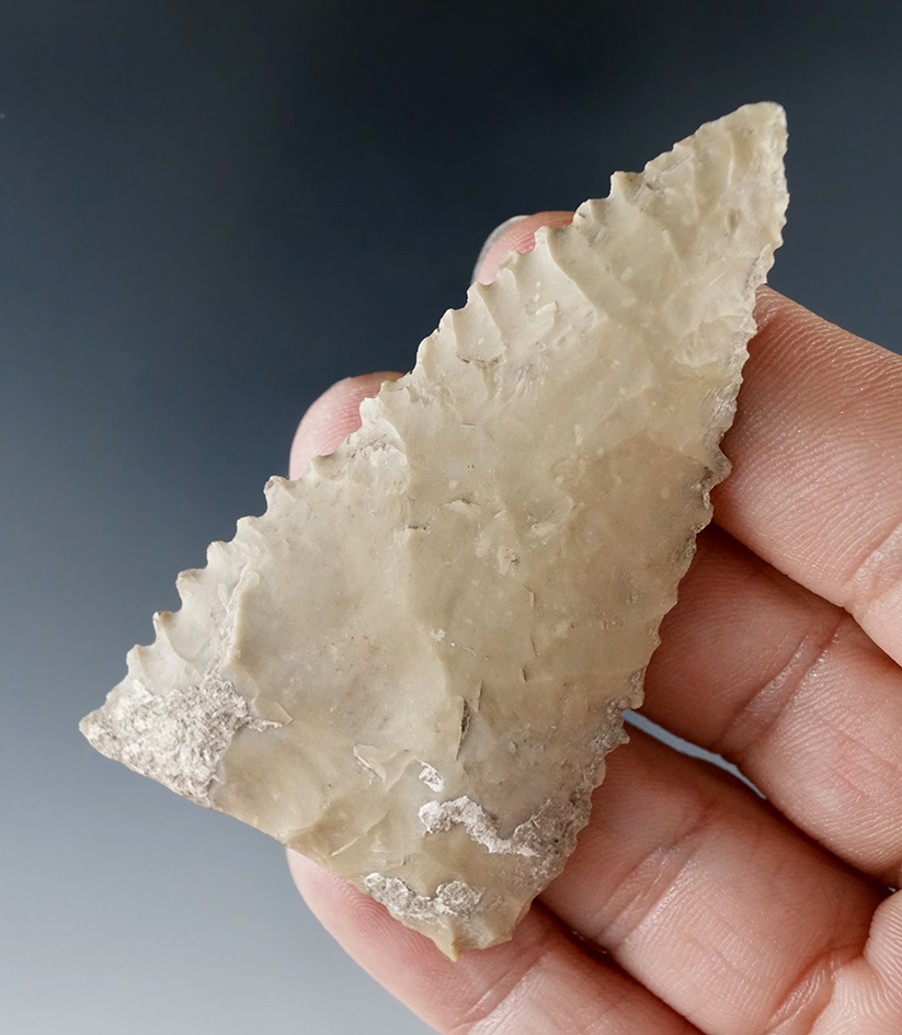 Excellent Blade edge serrations on this 2 3/4" Tortugas Knife found in Texas.