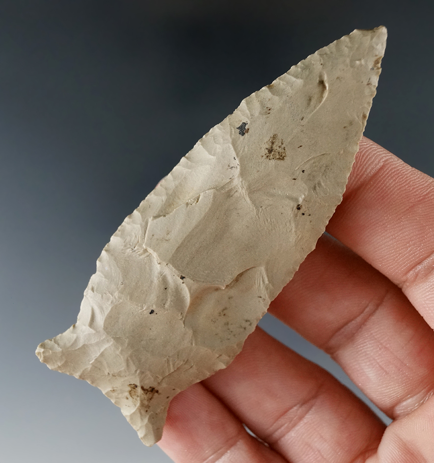 3 1/16" Greenbrier found in Madison Co., Kentucky with nice secondary flaking along the Blade edges.