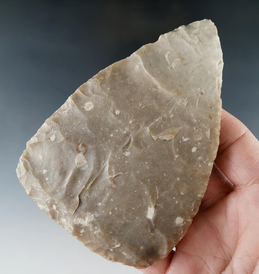 Large and nice! 4 3/16" Flint Blade found in Texas.