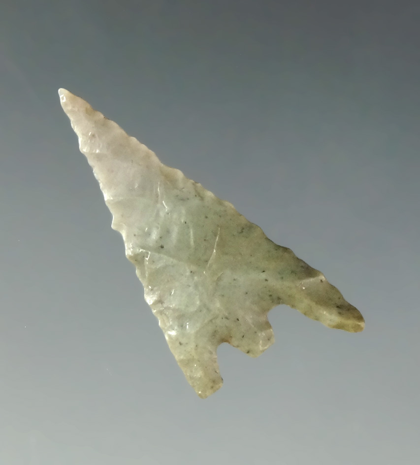 Beautiful 1 1/8" Gunther made from Green Franciscan Chert, found in Oregon.