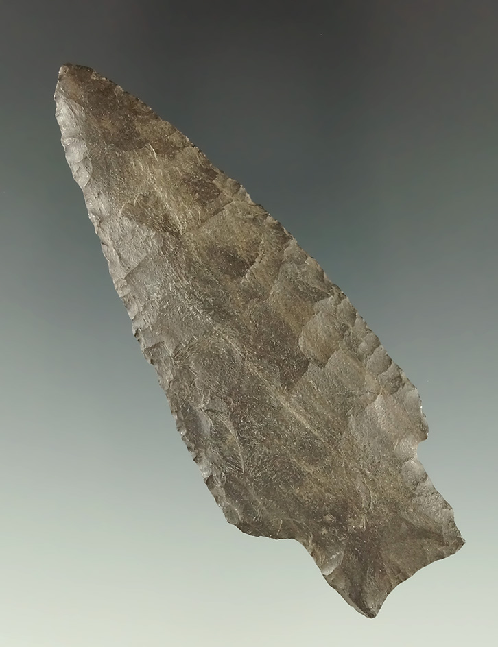 3 1/16" Stemmed Knife found in Missouri. Ex. Kelly Chestnut collection.