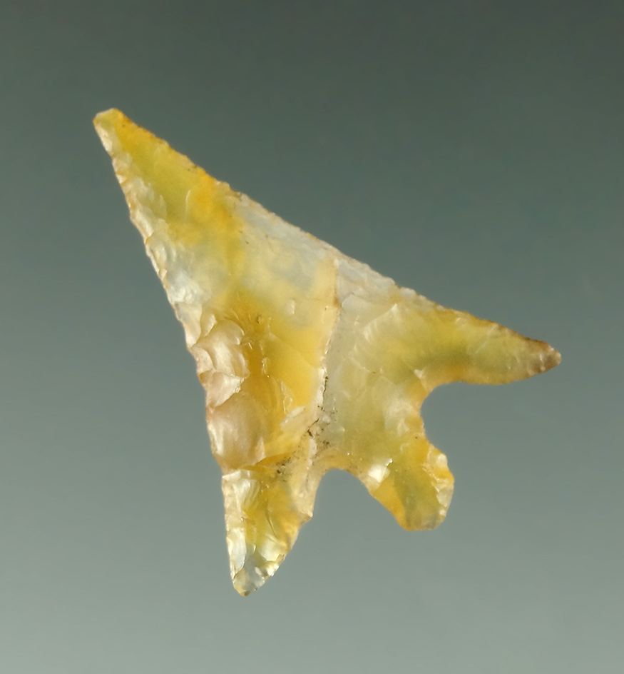 1" Wallula found at the mouth of the Deschutes River and Sherman Co.,  Oregon.