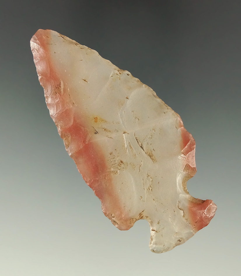 2 7/8" Cornernotch found in the Western U. S. made from highly translucent Agate.