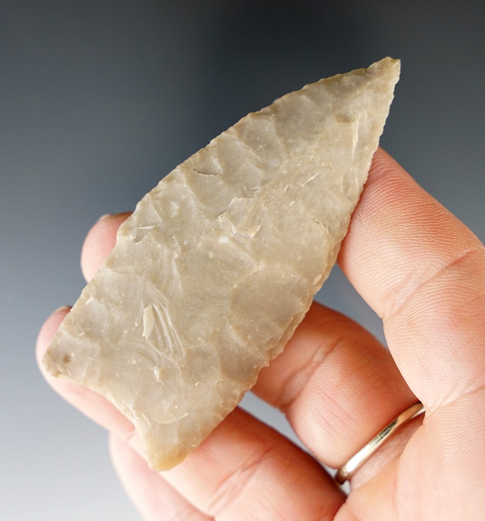 2 15/16" Stemmed Point found in Texas.