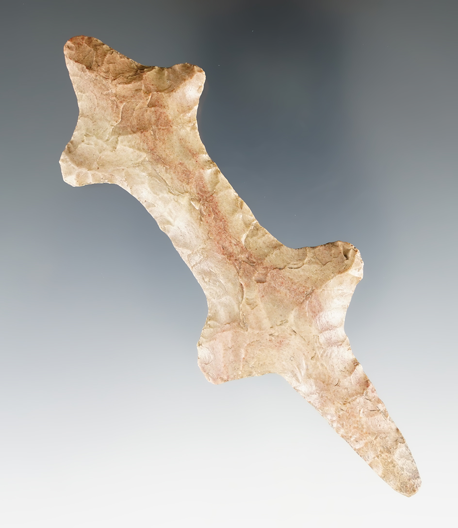 4 3/8" Flint Lizard found in Lawrence Co., Illinois.