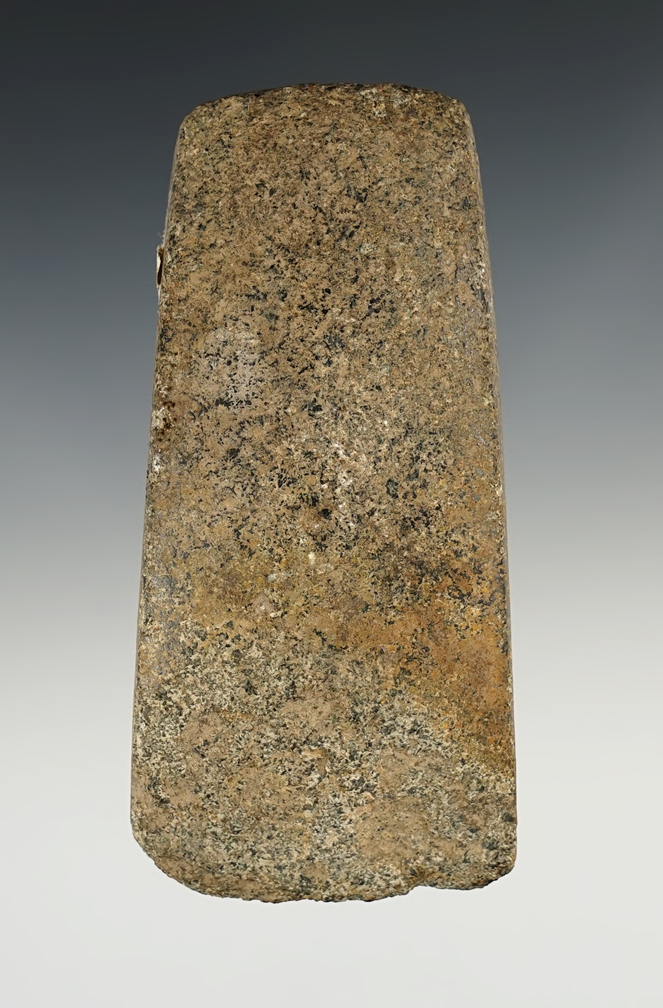 Well defined 4 3/8" block style Celt found in Illinois.