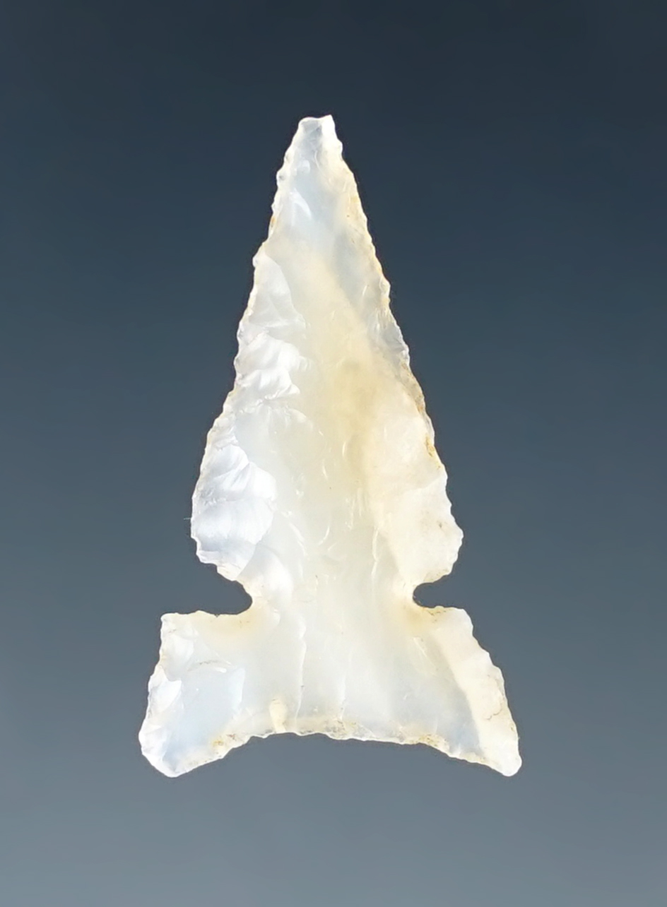 15/16" desert side notch made from attractive highly translucent agate - Columbia River.
