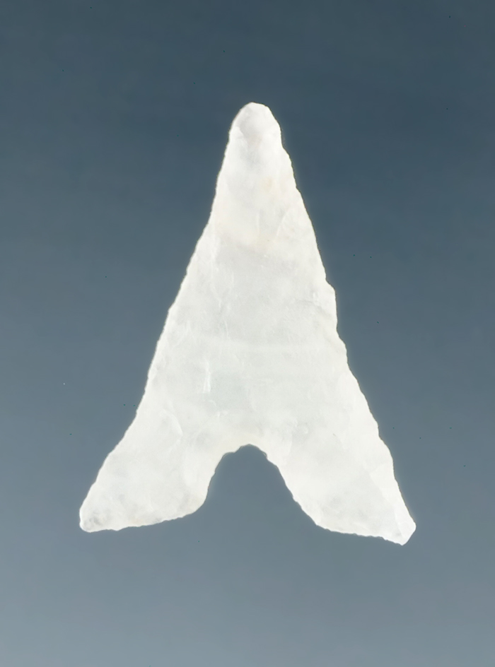 Semi-translucent 5/8" Garza found at the Lubbock Lade site in Texas. Ex. Charles Shewey.