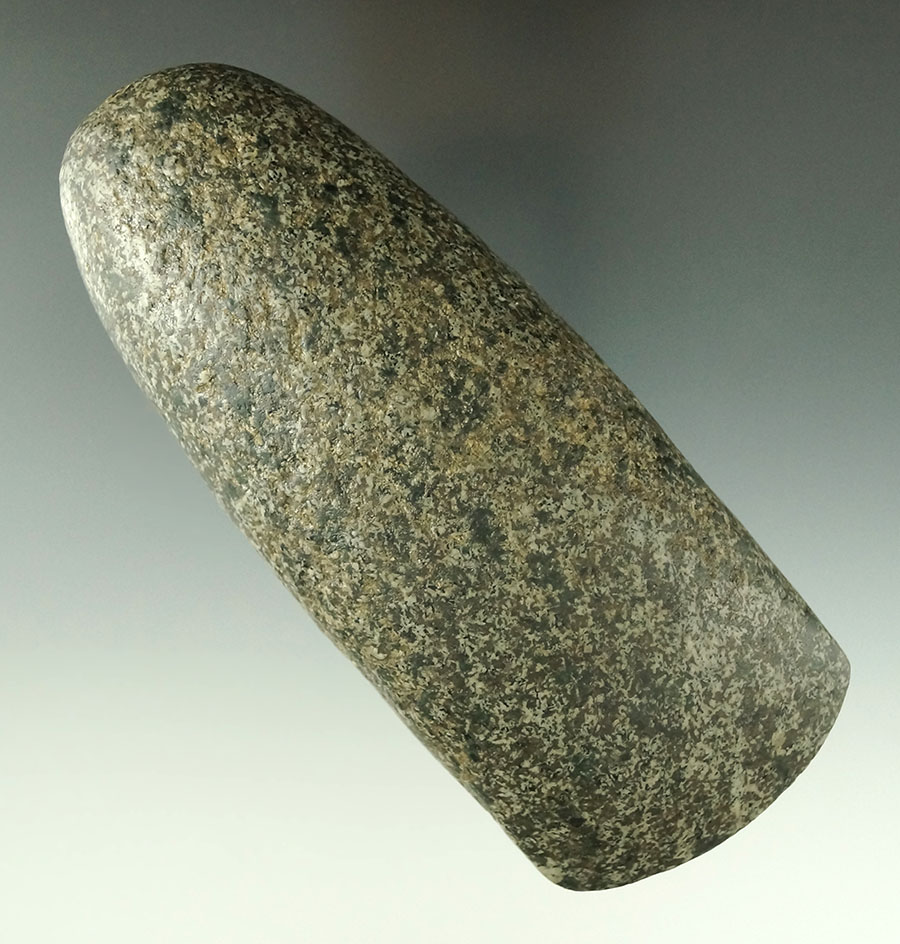 5 1/4" well styled and nicely made Hardstone Celt with excellent polish. Comes with a Bennett COA.