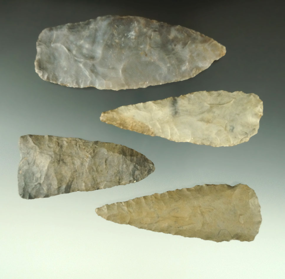 Nice set of four Ohio Blades, largest is 4 1/4".