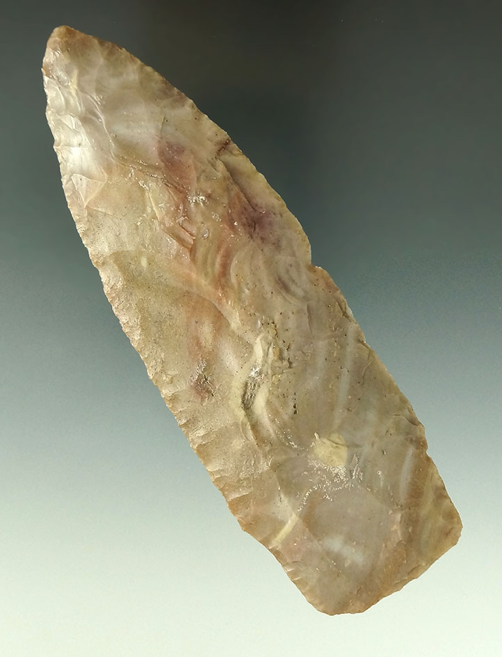 Sale Highlight! 5 1/2" beautiful Carter Cave Flint Paleo Stemmed Lanceolate found in Ohio.