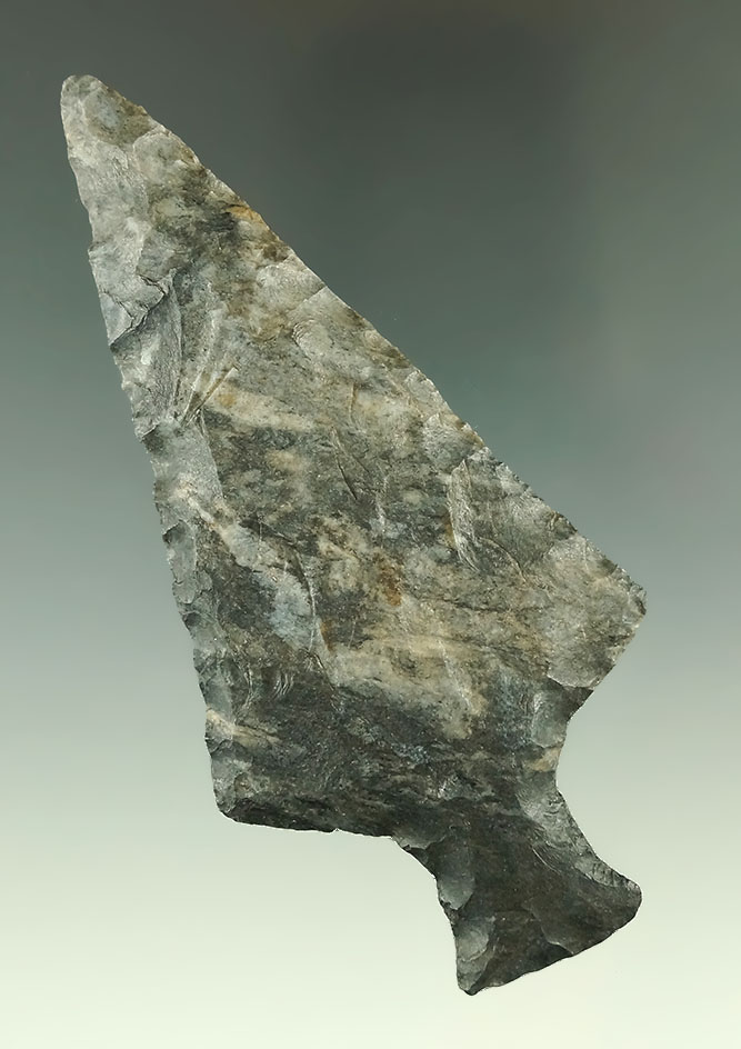 Large 4 1/4" Coshocton Flint Ashtabula found in Lake Co., Ohio.