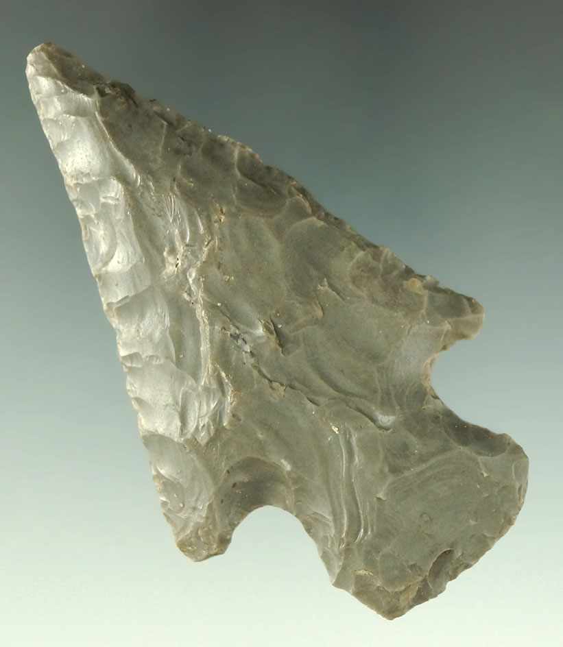 3 1/4" Hornstone Hopewell found in Ohio. Ex. Vietzen collection.