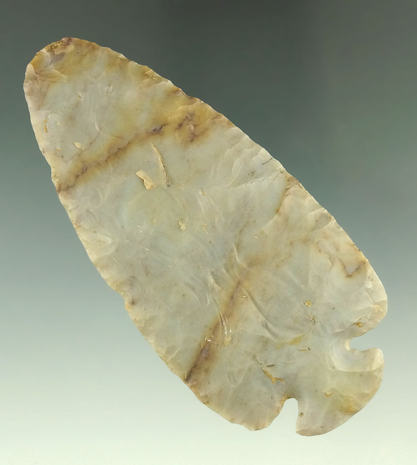 3 3/4" beautiful Button Base Dovetail made from high-quality Flint Ridge Flint found in Ohio.