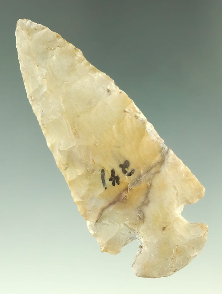 2 15/16" Dovetail made from colorful Flint Ridge Flint found in Preble Co., Ohio.