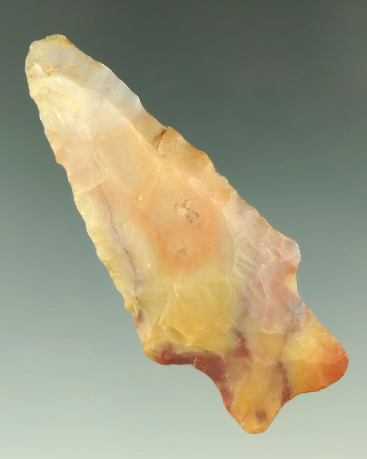 Exceptional color on this 2 7/16" Flint Ridge Flint Heavy Duty found in Licking Co., Ohio.